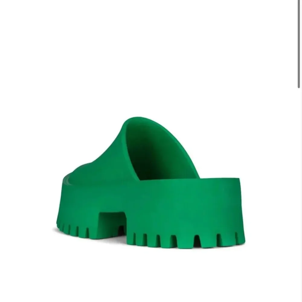 Jeffrey Campbell Lightweight PVC PLATFORM CLOG APPLE SPRING GREEN EUR 39 USA 8 - Picture 4 of 11
